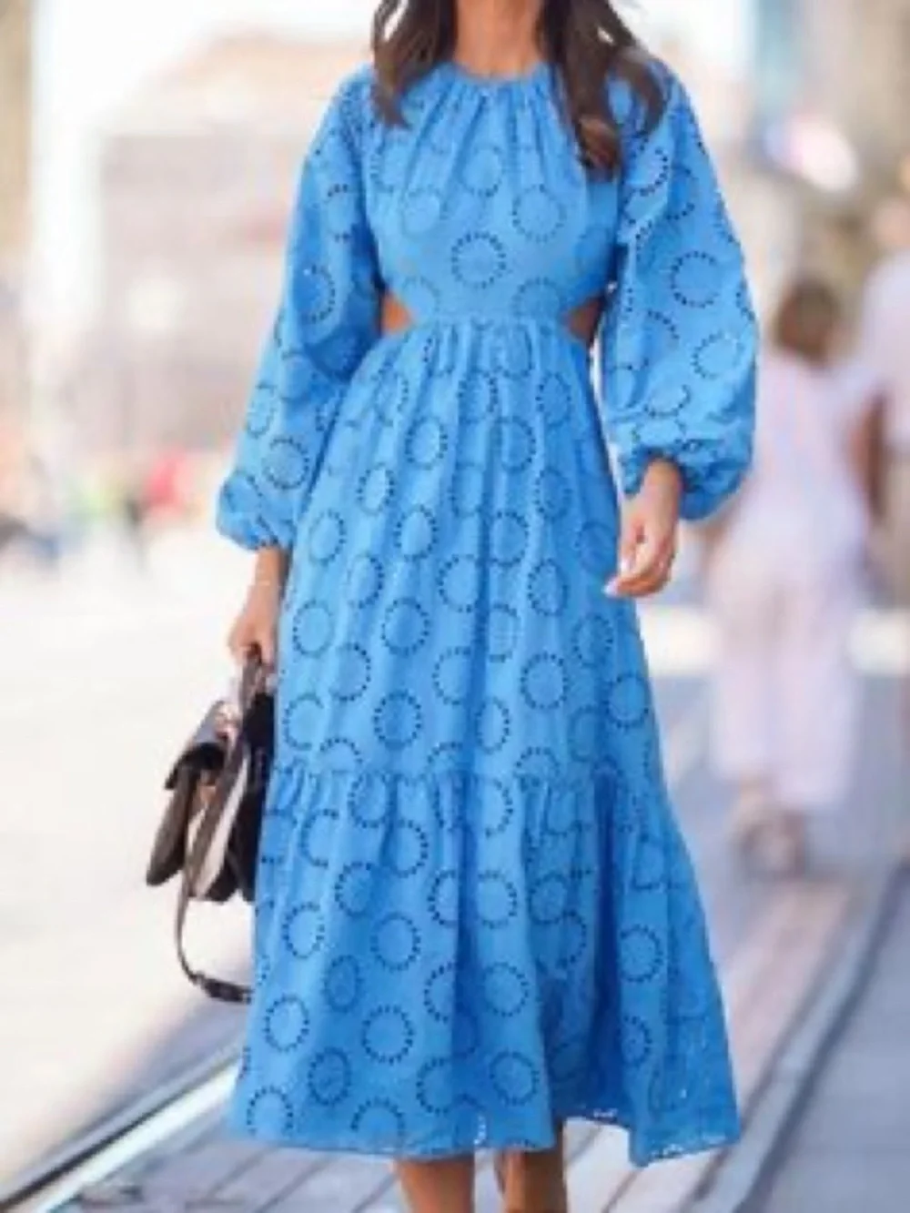 zara blue eyelet dress Priya Royal Blue Draping Corset High Slit Velvet Gown